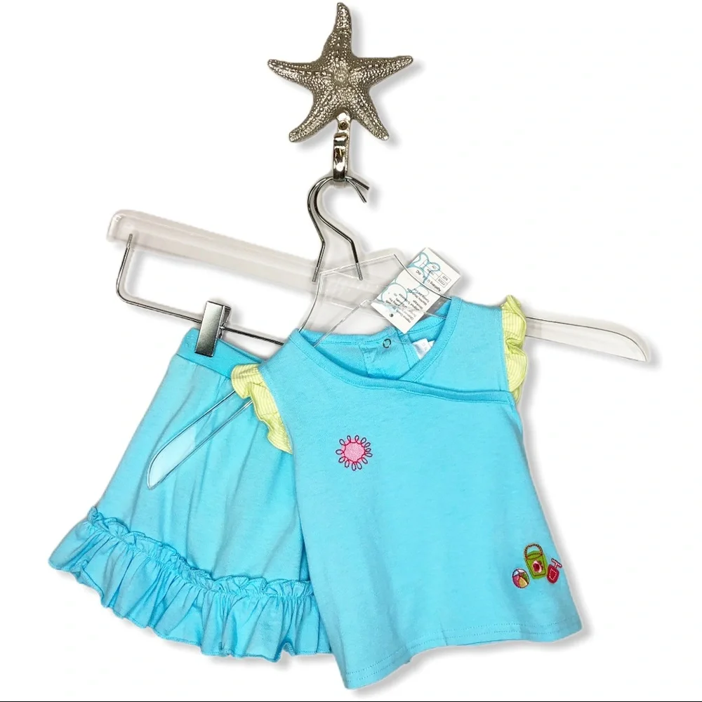 12 Months New Agabang 2 Piece Skirt & Tee with Ruffle Infant Toddler Baby‎ girls